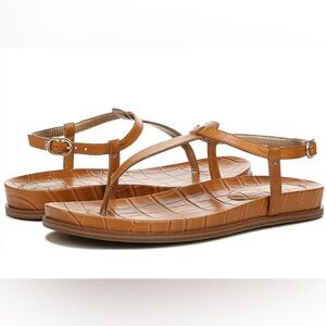 Sam Edelman Naomi T Strap Sandal- Color Saddle.